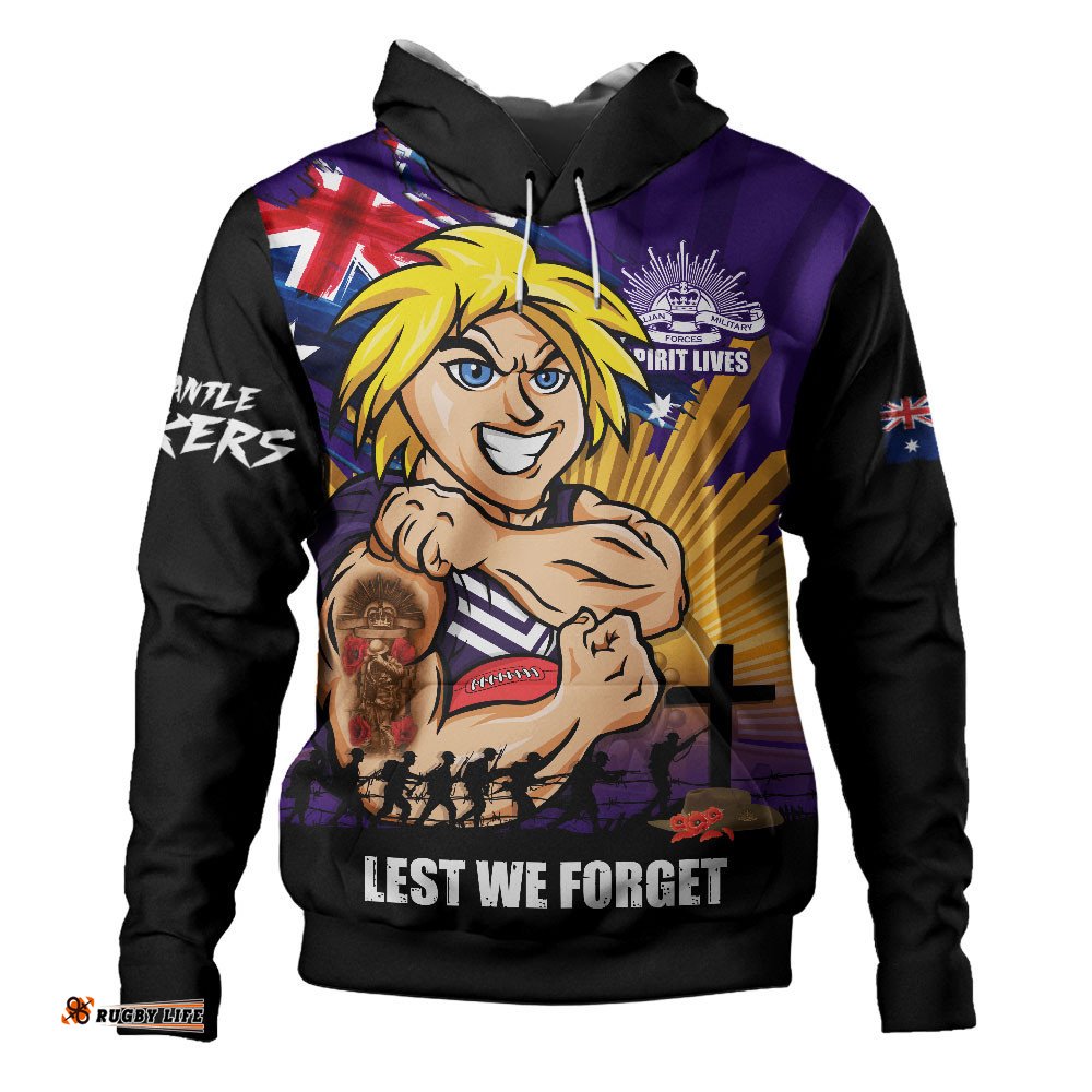 Fremantle Hoodie ANZAC Day Honour And Football Legacy