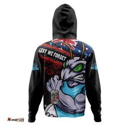 New South Wales Blues Hoodie Anzac Remembrance Of The Fallen