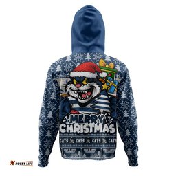 Geelong Cats Hoodie Festive Holiday Merry Christmas Vibe