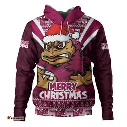 Queensland Maroons Hoodie Merry Christmas Festive Spirit Edition