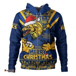 Parramatta Eels Hoodie Merry Christmas Festive Spirit Edition