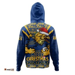 Parramatta Eels Hoodie Merry Christmas Festive Spirit Edition