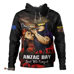 Melbourne Storm Hoodie Anzac Day Rising Dawn Ceremony Lest We Forget Courage