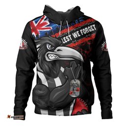 Collingwood Hoodie Lest We Forget Eternal Honor