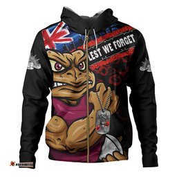 Queensland Maroons Hoodie Anzac Remembrance Of The Fallen