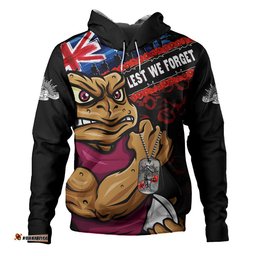 Queensland Maroons Hoodie Anzac Remembrance Of The Fallen