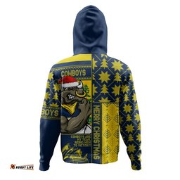 North Queensland Cowboys Hoodie Christmas Magic Knit Style Winter Glow