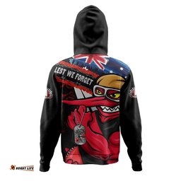 Essendon Hoodie Lest We Forget Eternal Honor