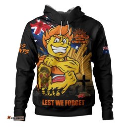 GWS GIANTS Hoodie ANZAC Day Honour And Football Legacy