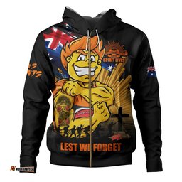 GWS GIANTS Hoodie ANZAC Day Honour And Football Legacy