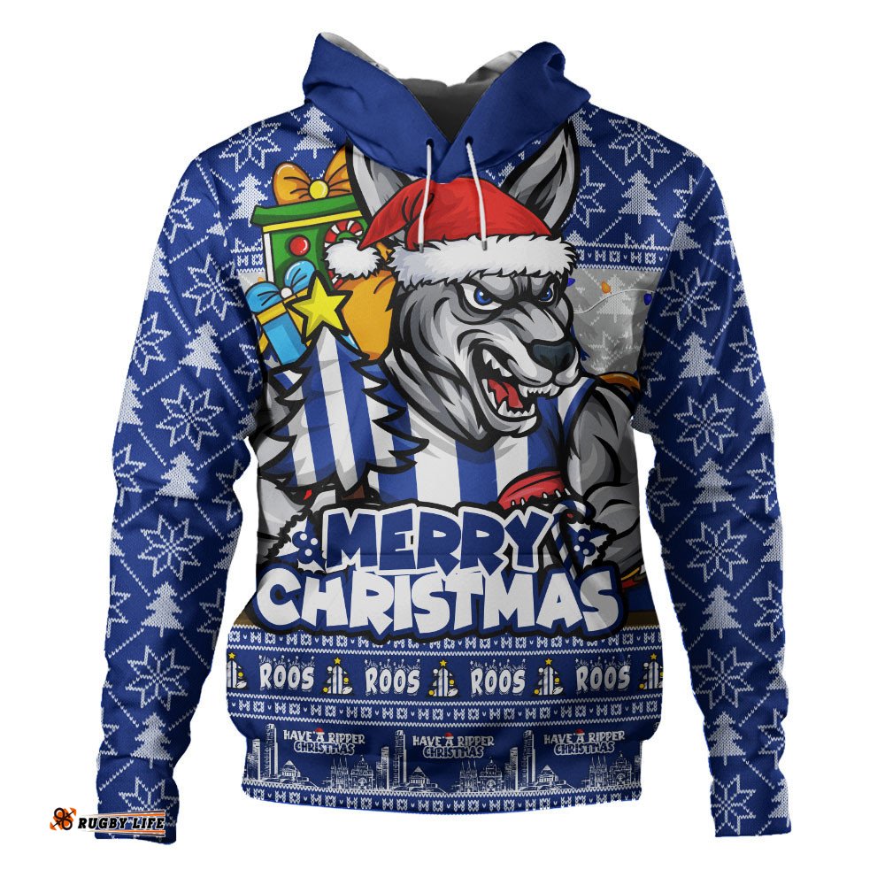 North Melbourne Hoodie Festive Holiday Merry Christmas Vibe