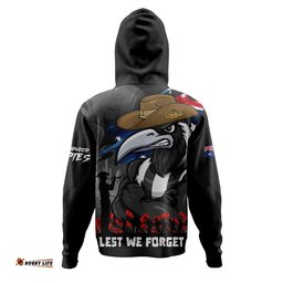 Collingwood Hoodie ANZAC Inspired Football Fan Memorial Design