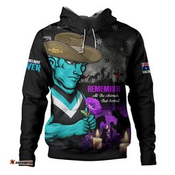 Port Adelaide Hoodie Anzac Day In Memory Of Animals That Served