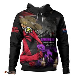 Essendon Hoodie Anzac Day In Memory Of Animals That Served