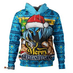 Gold Coast Titans Hoodie Merry Christmas Game Day Knit Style Team Edition