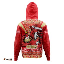 Redcliffe Dolphins Hoodie Merry Christmas Festive Spirit Edition