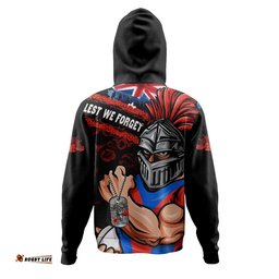 Newcastle Knights Hoodie Anzac Remembrance Of The Fallen