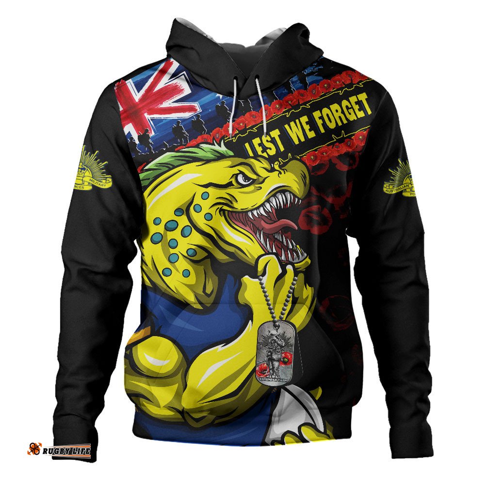 Parramatta Eels Hoodie Anzac Remembrance Of The Fallen