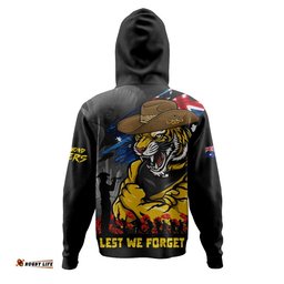Richmond Hoodie ANZAC Inspired Football Fan Memorial Design