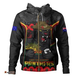 Penrith Panthers Hoodie Lest We Forget In Honor And Remembrance