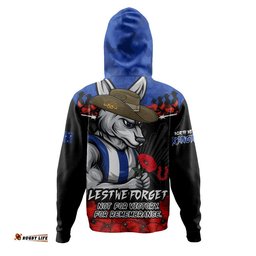 North Melbourne Hoodie ANZAC Day Not For Victory For Remembrance