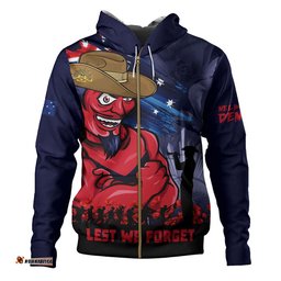 Melbourne Hoodie ANZAC Inspired Football Fan Memorial Design