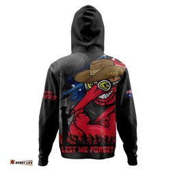 Essendon Hoodie ANZAC Inspired Football Fan Memorial Design