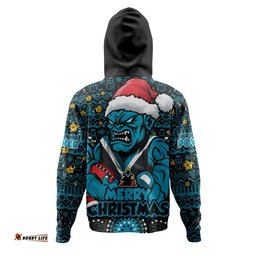Port Adelaide Hoodie Ugly Christmas Knit Patterns Vintage Jersey