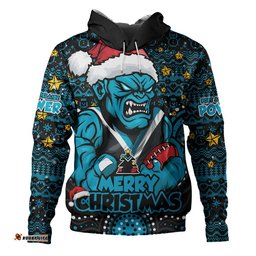 Port Adelaide Hoodie Ugly Christmas Knit Patterns Vintage Jersey