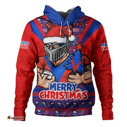 Newcastle Knights Hoodie Merry Christmas Festive Spirit Edition