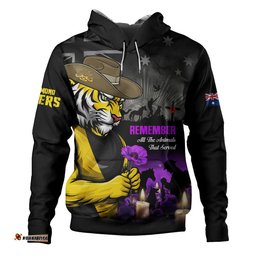 Richmond Hoodie Anzac Day In Memory Of Animals That Served