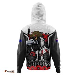 Collingwood Hoodie Lest We Forget In Eternal Honor And Duty