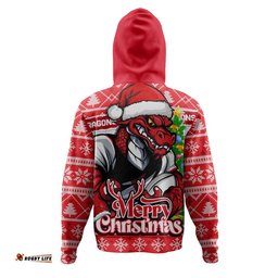 St. George Illawarra Dragons Hoodie Merry Christmas Game Day Knit Style Team Edition