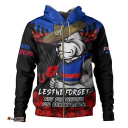 Western Bulldogs Hoodie ANZAC Day Not For Victory For Remembrance