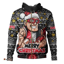 St Kilda Hoodie Ugly Christmas Knit Patterns Vintage Jersey