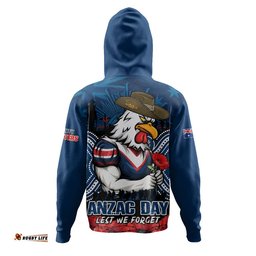 Sydney Roosters Hoodie Anzac Day Pride Of Service Eternal Memory