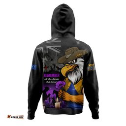 West Coast Eagles Hoodie Anzac Day In Memory Of Animals That Served