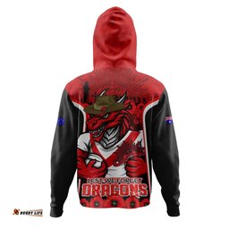 St. George Illawarra Dragons Hoodie Lest We Forget In Honor And Remembrance