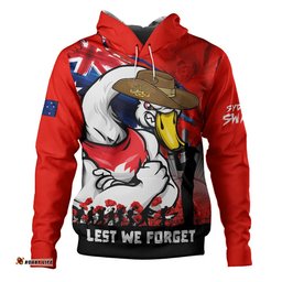 Sydney Swans Hoodie ANZAC Inspired Football Fan Memorial Design