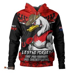Sydney Swans Hoodie ANZAC Day Not For Victory For Remembrance