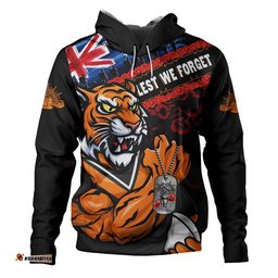 Wests Tigers Hoodie Anzac Remembrance Of The Fallen