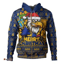 West Coast Eagles Hoodie Festive Holiday Merry Christmas Vibe