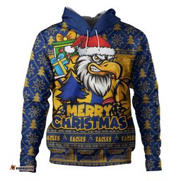 West Coast Eagles Hoodie Festive Holiday Merry Christmas Vibe
