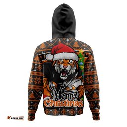 Wests Tigers Hoodie Merry Christmas Game Day Knit Style Team Edition