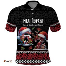 Aotearoa Six Seven Personalized Polo Shirt New Zealand Funny Christmas LT9
