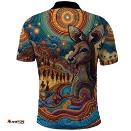Aboriginal Dreamtime Stories Land Polo Shirt LT9