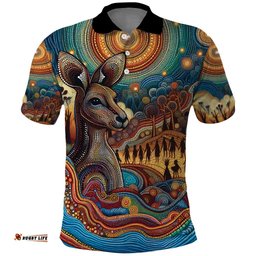 Aboriginal Dreamtime Stories Land Polo Shirt LT9