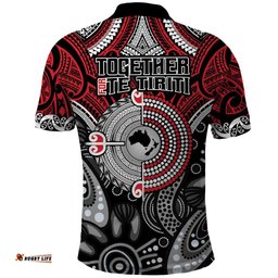 Aotearoa and Australia Polo Shirt New Zealand Honour The Treaty Ake!Ake!Ake! LT9