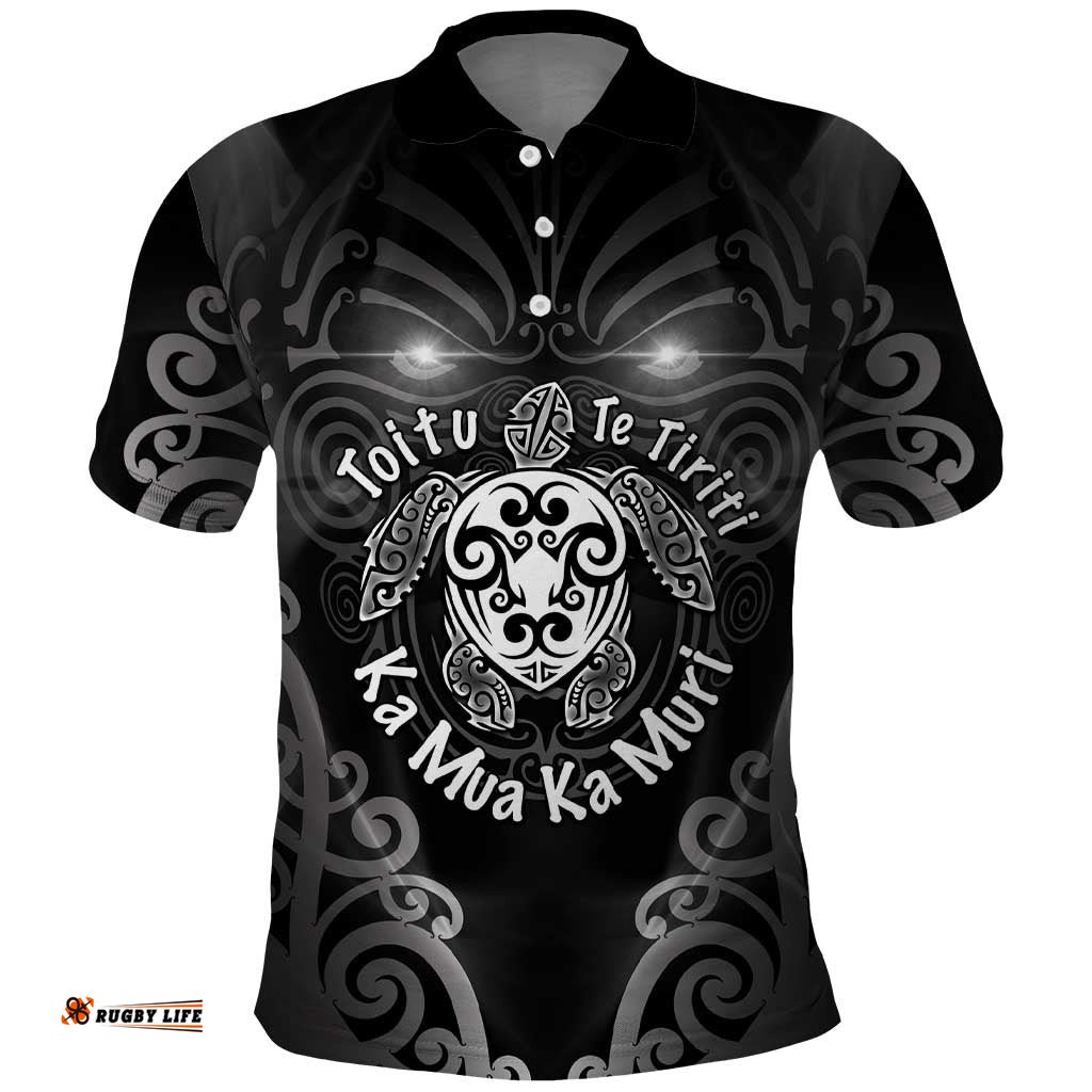 Aotearoa Toitu Te Tiriti Polo Shirt Ka Mua Ka Muri LT05