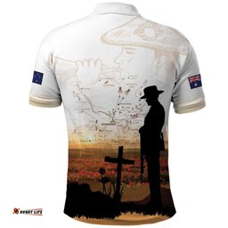 Australia And New Zealand ANZAC Day Polo Shirt Battle Of Beersheba LT05